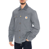 Michigan Coat Cozy Blue / Cozy Blue - Herren-Jacke mit Knöpfen, blau, CARHARTT WIP