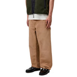 SINGLE KNEE PANT HAMILTON BROWN, STONE CANVAS - Wide Leg Hose Herren Beige Herren CARHARTT WIP