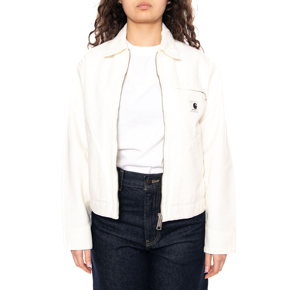 W' OG Detroit Jacket Wax / Wax - Giacca Donna Bianca I034844 0DJ02 CARHARTT WIP 