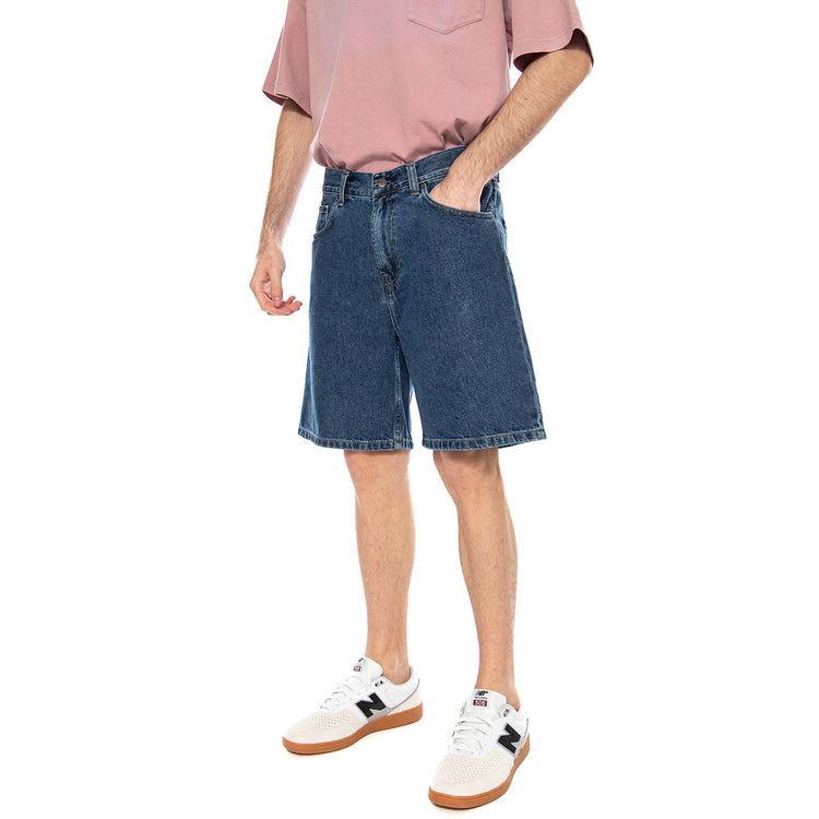 Nolan Short Blue - Bermuda Denim Jeans Uomo Blu I034869 0160 CARHARTT WIP 