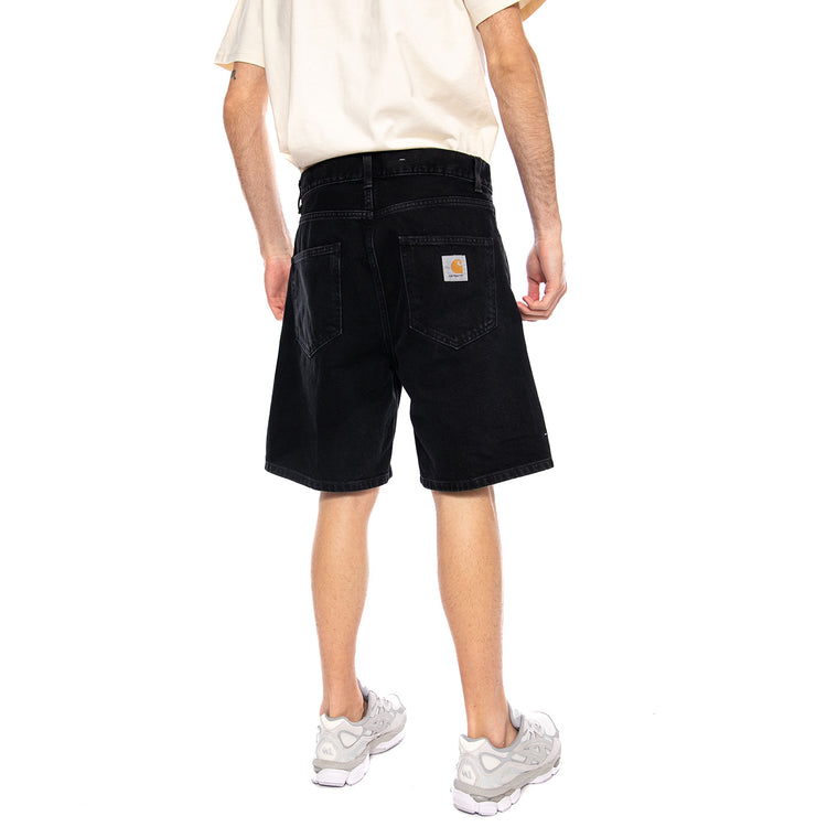 Nolan Short Black - Bermuda Denim Jeans Uomo Neri I034869 8906 CARHARTT WIP 