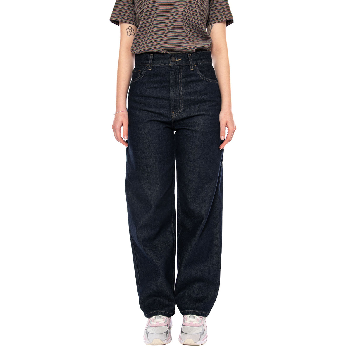 W' Brandon Pant Blue - Pantaloni Denim Jeans Donna Blu I035892 102 CARHARTT WIP 