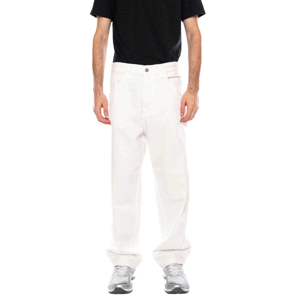 Brandon Pant - Pantaloni Uomo Bianchi I035893 0202 CARHARTT WIP 