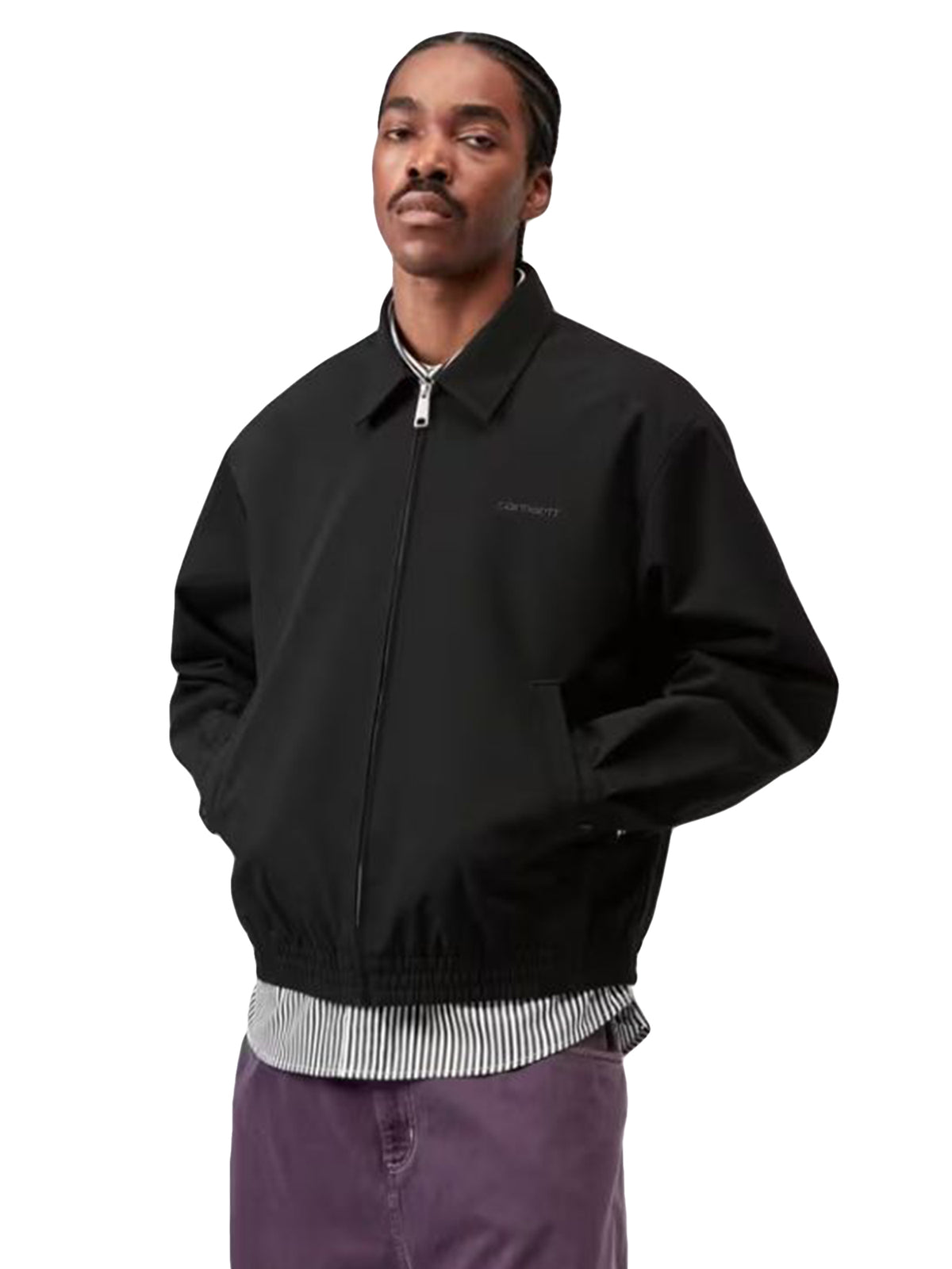 NEVEN JACKET BLACK / GRAPHITE - Giacca Uomo Nera I035971 2F1XX CARHARTT WIP 