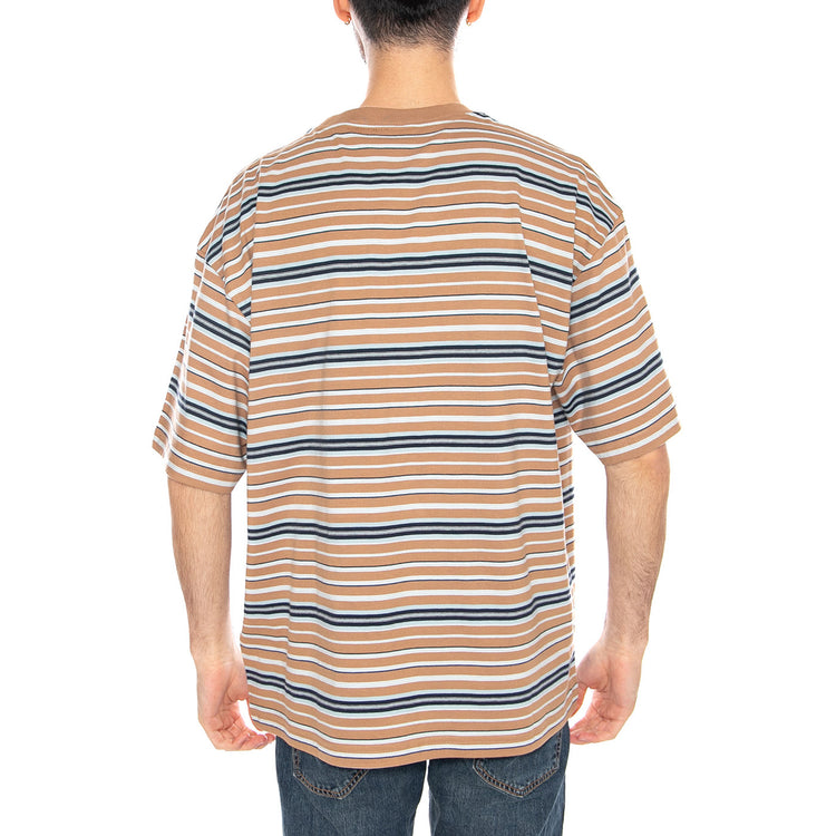 S/S Zane T-Shirt Zane Stripe, Peanut - Maglietta Girocollo Uomo Multicolore I036186 3KZXX CARHARTT WIP 