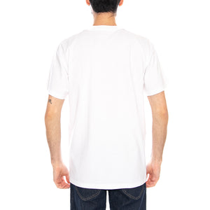 S/S Longhand Pocket T-Shirt White / Black - Maglietta Girocollo Uomo Bianca I036204 00AXX CARHARTT WIP 