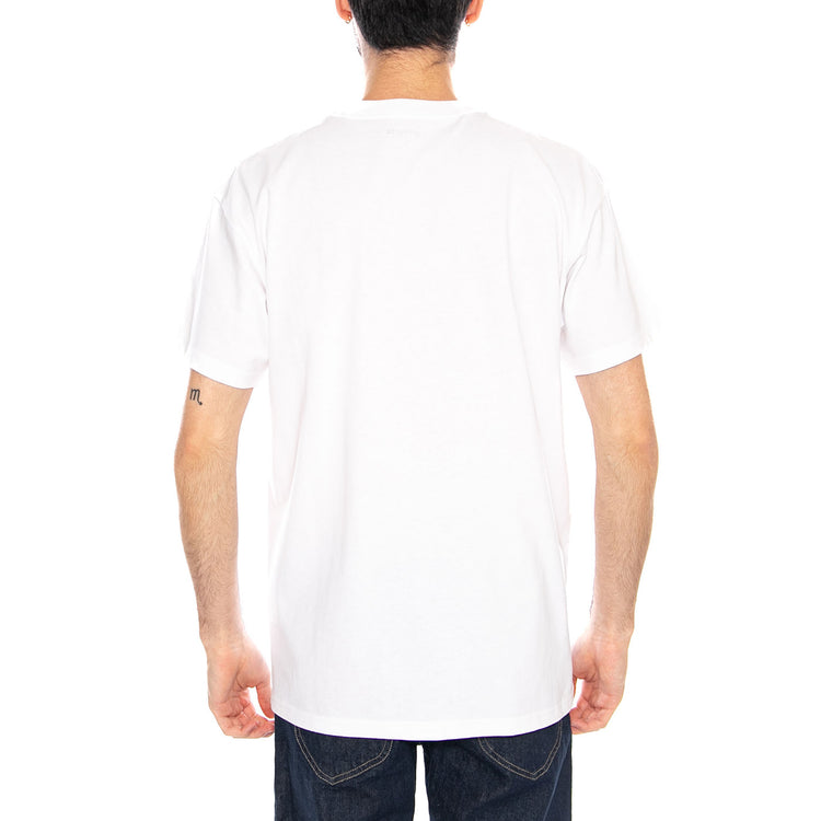 S/S Longhand Pocket T-Shirt White / Black - Maglietta Girocollo Uomo Bianca I036204 00AXX CARHARTT WIP 
