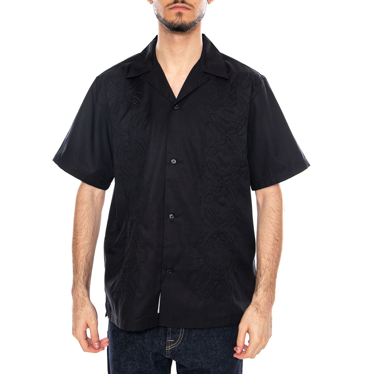 S/S Signet Shirt Black - Camicia Maniche Corte Uomo Nera I036227 89XX CARHARTT WIP 