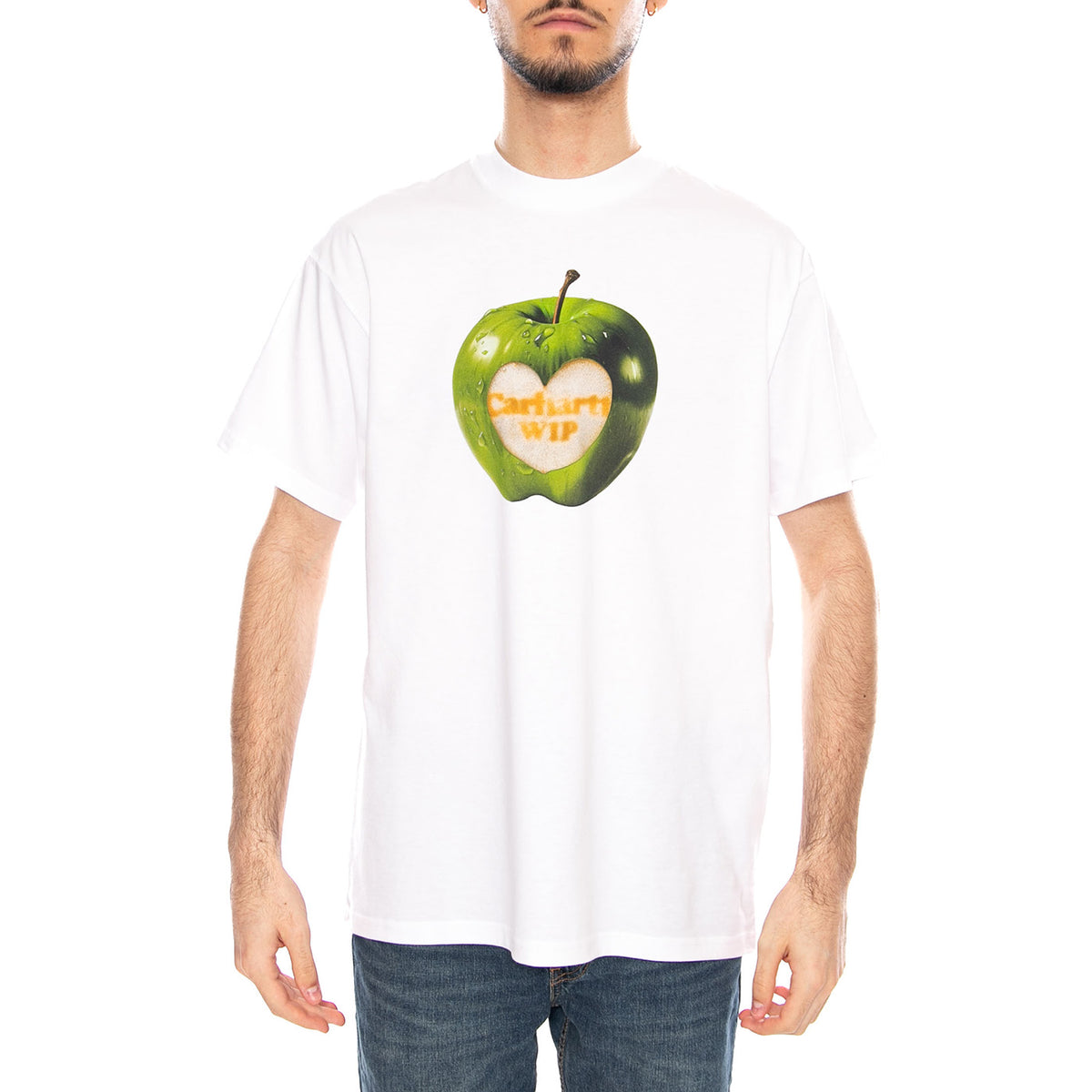 S/S Spoiled T-Shirt White - Maglietta Girocollo Uomo Bianca I036260 02XX CARHARTT WIP 