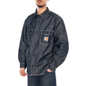 Tigan Shirt Jac - Giacca Uomo Denim Blu I036263 101 CARHARTT WIP 
