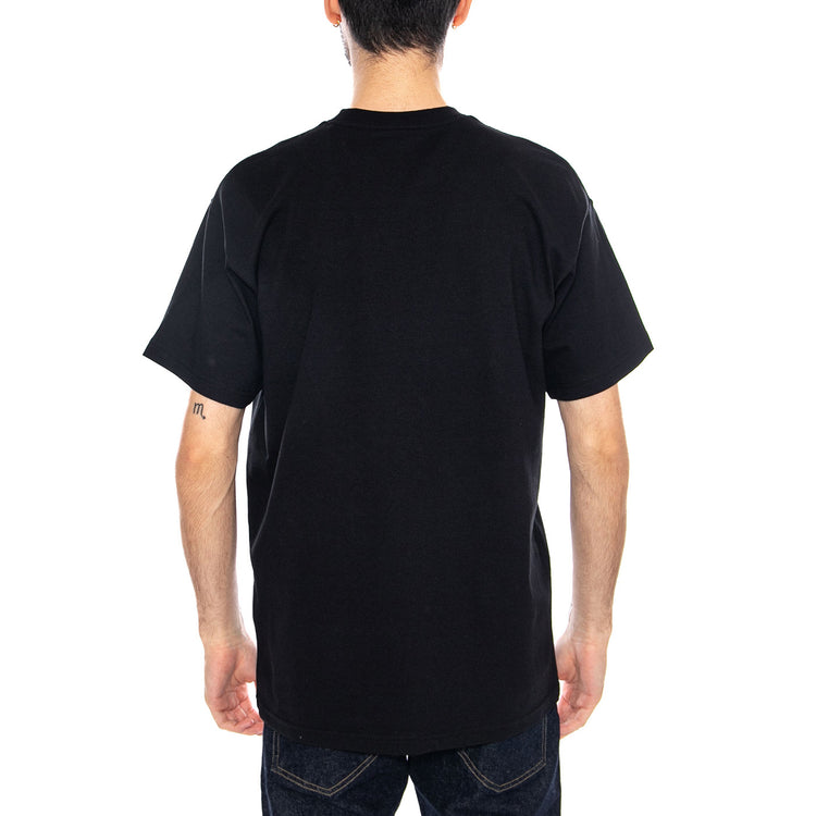 S/S Impact T-Shirt Black - Maglietta Girocollo Uomo Nera I036265 89XX CARHARTT WIP 