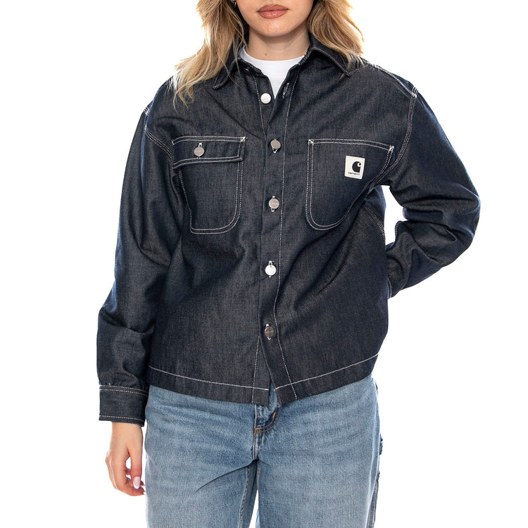 W' Louis Shirt Jac - Camicia Donna Blu I036319 101 CARHARTT WIP 