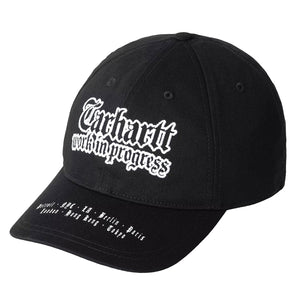 World Tour Cap Black / White - Cappellino Nero I036341 0D2XX CARHARTT WIP 