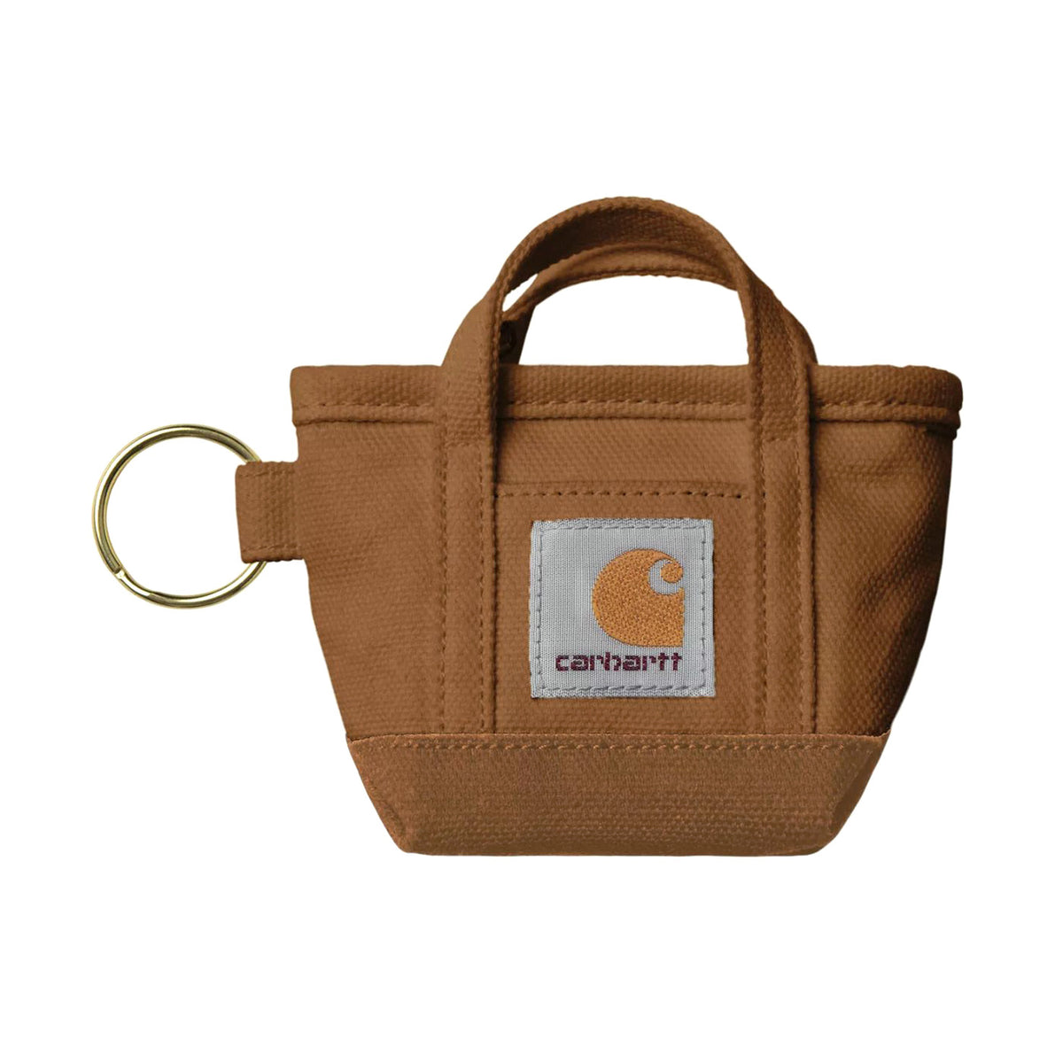 Mini Tote Bag Keychain Hamilton Brown - Portachiavi Marrone I036418 HZXX CARHARTT WIP 