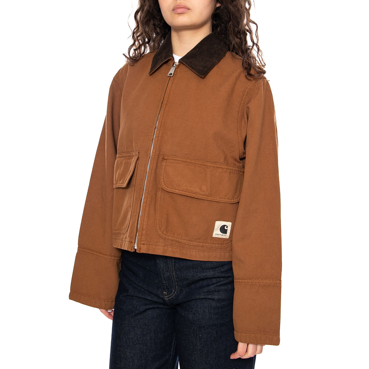 W' Prescott Jacket Hamilton Brown / Tobacco - Giacca Donna Marrone I036512 00SGD CARHARTT WIP 
