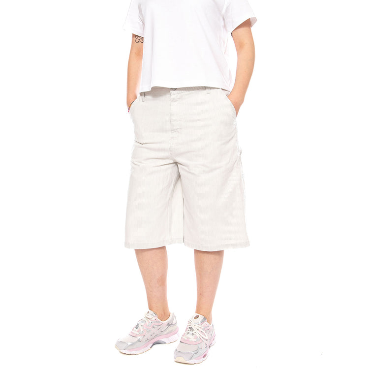 W' Mercer Single Knee Short Mercer Stripe, Graphite - Bermuda Donna Multicolore I036532 3OK35 CARHARTT WIP 