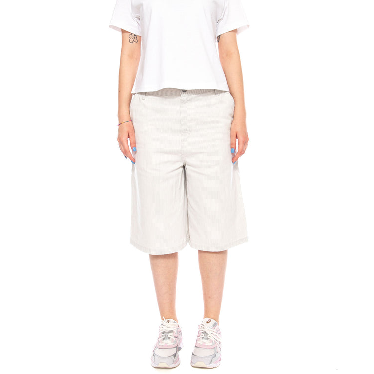 W' Mercer Single Knee Short Mercer Stripe, Graphite - Bermuda Donna Multicolore I036532 3OK35 CARHARTT WIP 