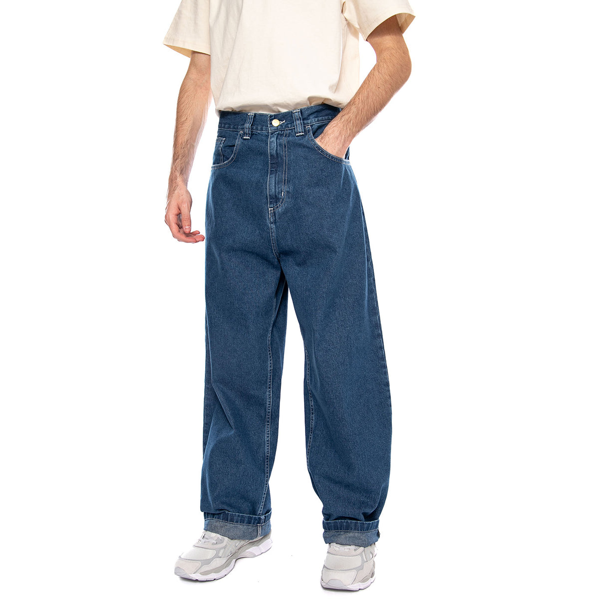 Brandon Pant Blue - Pantaloni Denim Jeans Uomo Blu I036544 0106 CARHARTT WIP 