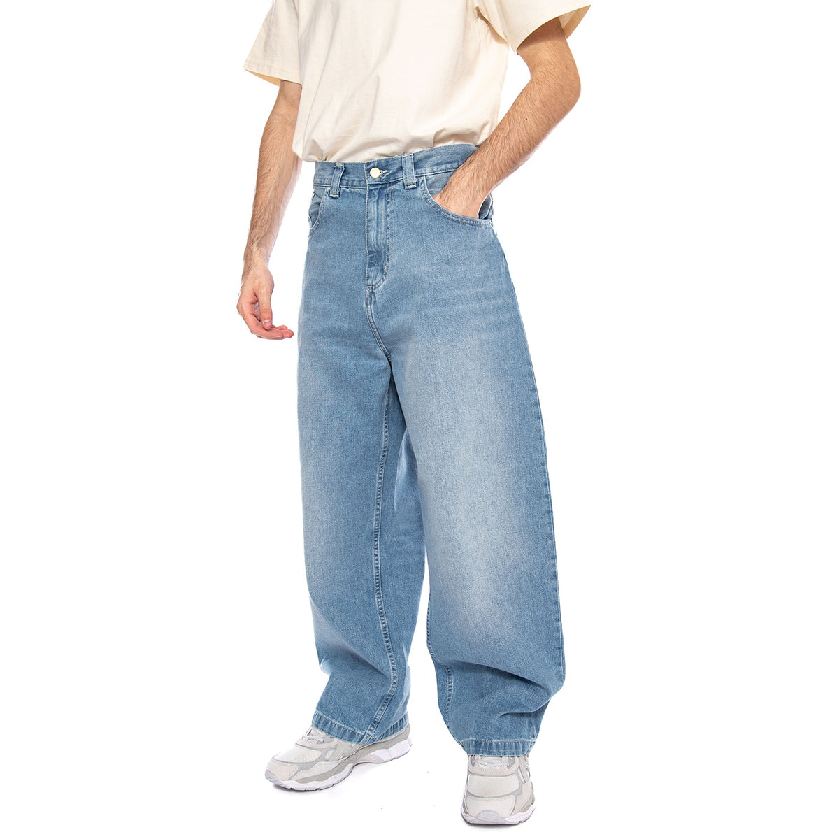 Brandon Pant Blue - Pantaloni Denim Jeans Uomo Blu I036544 01ZO CARHARTT WIP 