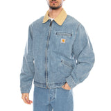 OG Detroit Jacket Blue/Dusty H Brown - Denim Jacke Herren Blau - Herren CARHARTT WIP