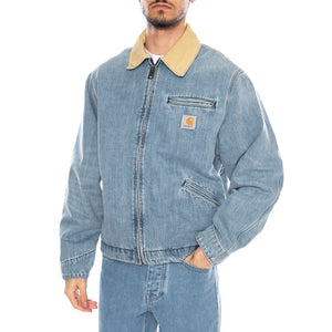 OG Detroit Jacket Blue/Dusty H Brown - Giacca Denim Jeans Uomo Blu I036593 2XNUR CARHARTT WIP 