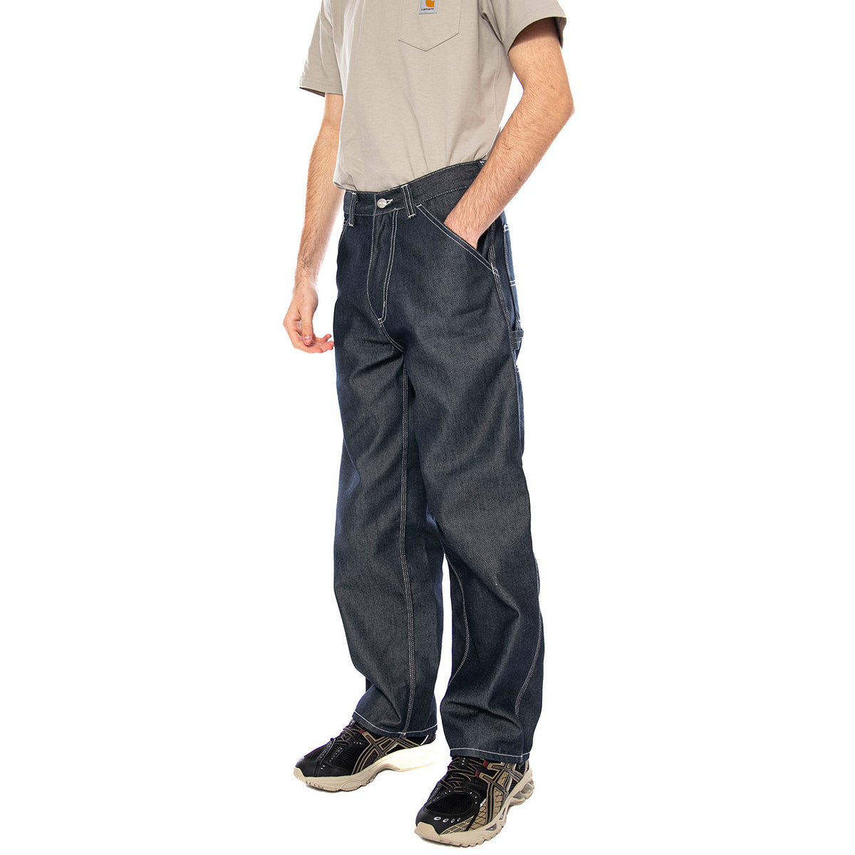 OG Single Knee Pant Blue - Pantaloni Uomo Blu I036649 101 CARHARTT WIP 