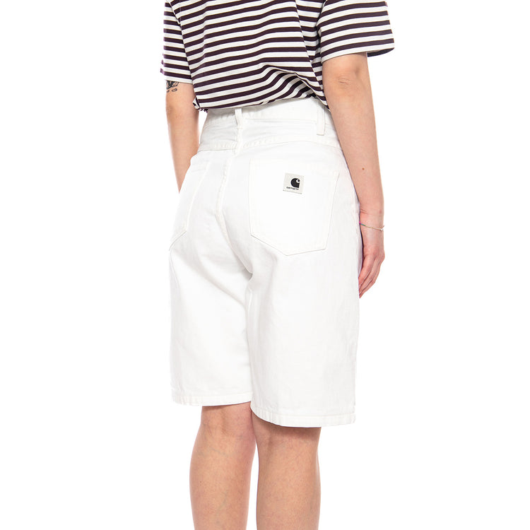 W' Brandon Short White - Pantaloncini Donna Bianchi I037021 0202 CARHARTT WIP 
