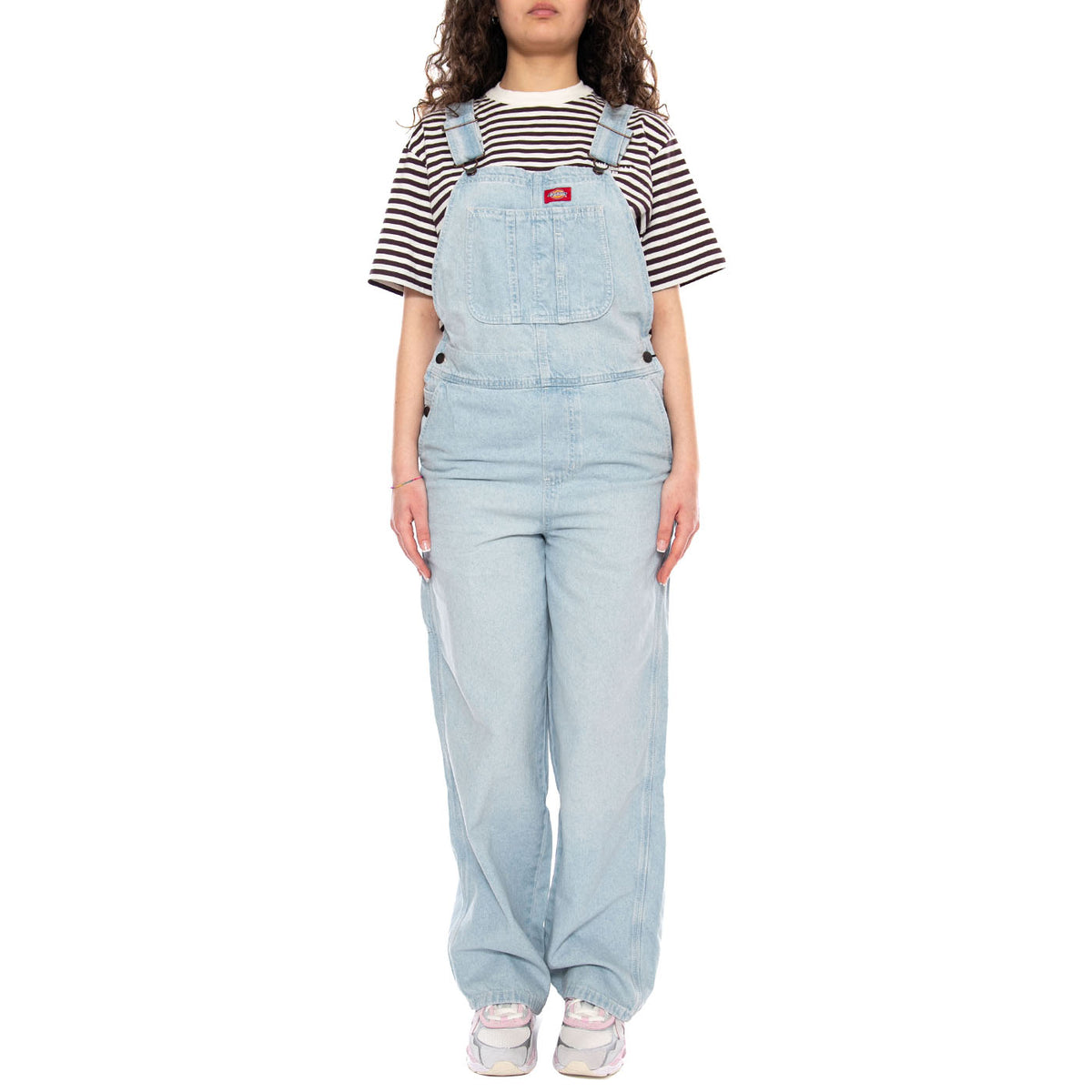 Loose Denim Bib W Fog Blue - Salopette Donna Denim Jeans Blu DK0A88EC 0FE1 DICKIES 