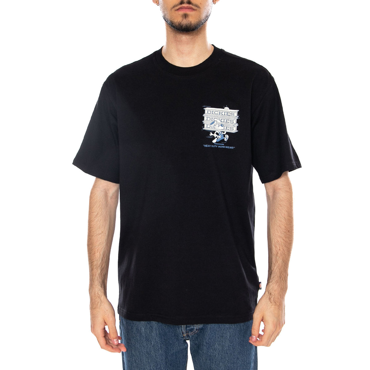 LYNNDYL SS TEE - Maglietta Girocollo Uomo Nera DK0A88JH BLK1 DICKIES 