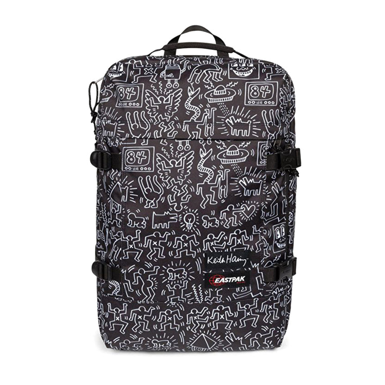 TRAVEL PACK KEITH HARING BLACK - Valigia con Ruote Nera Collaborazione con Keith Haring EK0A5BBR 6Z21 EASTPAK 