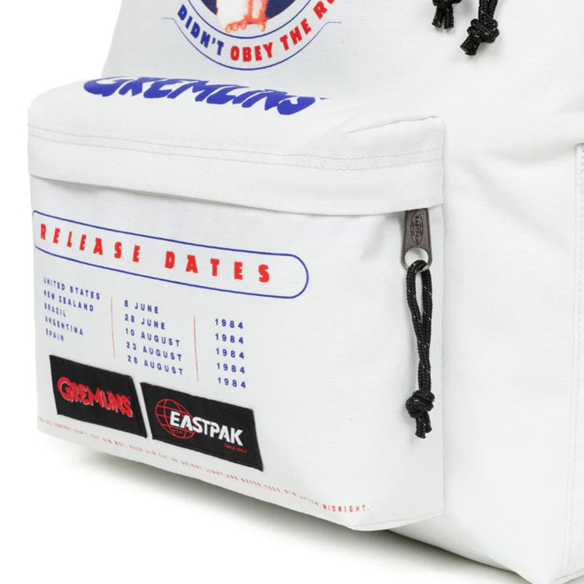 Herschel Day Pak'r - Zaino Gremlins Repeat Poster Bianco EK0A5BG4 5Y31 EASTPAK 