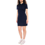 Abitino Polo Dress Blue - Polo-Kleid Damen Blau Damen LACOSTE