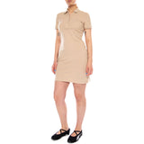 BEIGES KLEID - Beiges Damen Polo-Kleid LACOSTE