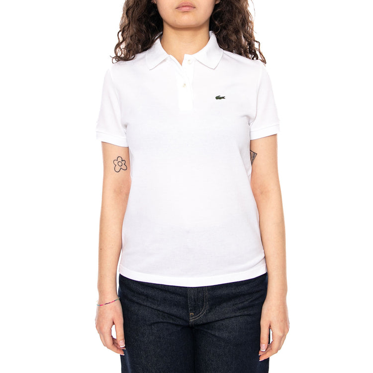 Maglietta M/C White Polo Shirt - Polo Donna Bianca PF7839 001 LACOSTE 
