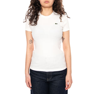 T-SHIRT White - Maglietta Girocollo Donna Bianca TF5538 70V LACOSTE 