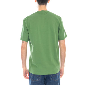 T-Shirt - Maglietta Girocollo Lacoste con Taschino Uomo Verde TH2827 02M LACOSTE 