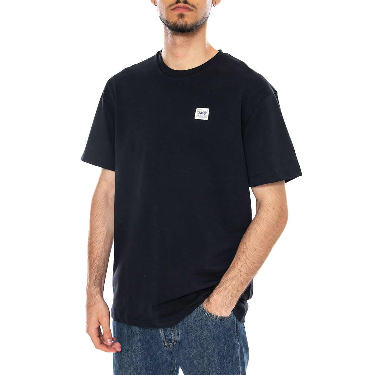 WORKWEAR TEE REBEL NAVY - Maglietta Girocollo Uomo Blu Scuro 112376608 BL LEE 
