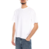 Boxy SS Tee – Stückgefärbtes Tiefschwarz – Herren-T-Shirt mit Rundhalsausschnitt, Weiß, Herren Levi's