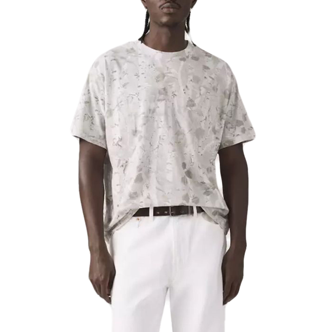 BOXY SS TEE FALKE BIRCH CAMO SILVERY TON NEUTRAL - Maglietta Girocollo Uomo Multicolore 0049F 0015 LEVIS 