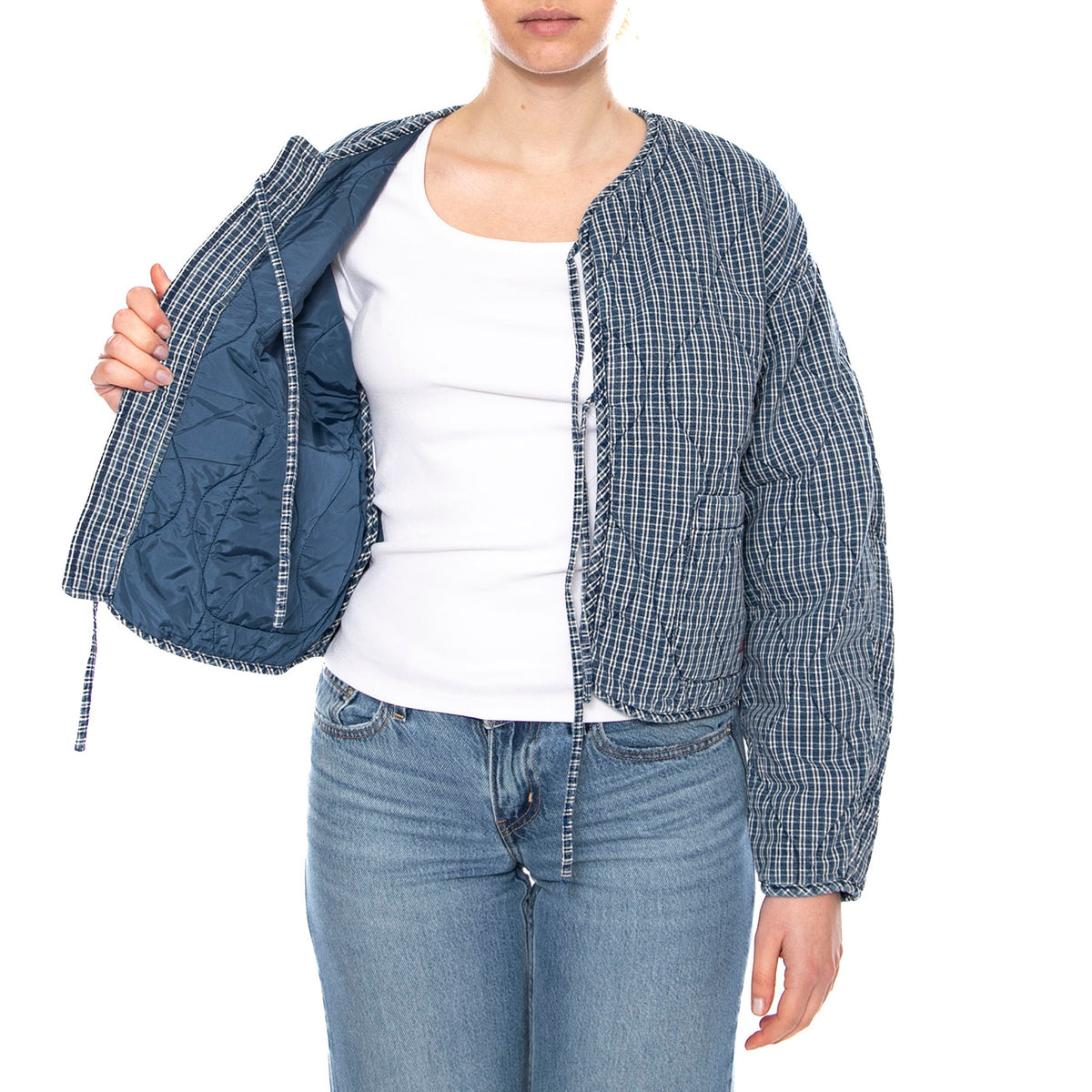 Rue Liner Jacket - Little Tiny Windows - Giacca Donna Medio Indigo Blu 005AU 0001 LEVIS 