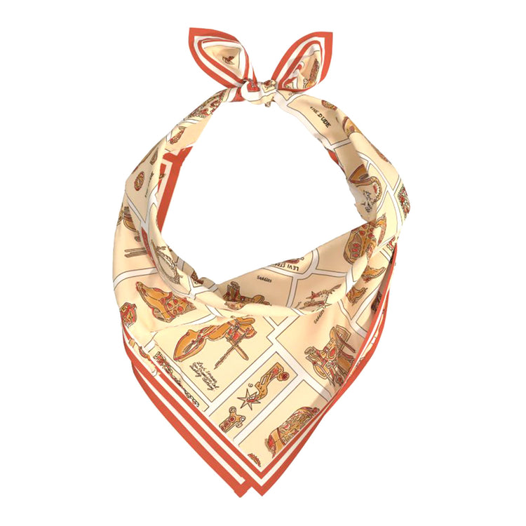 M's Bandana - Saddleman Western Bandana - Classic Red - Bandana Uomo Beige / Multicolore 005CX 0000 LEVIS 