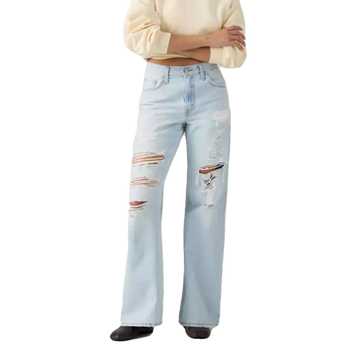 LOOSE BOOTCUT MED INDIGO - Pantaloni Denim Jeans Donna Blu 005DO 0009 LEVIS 
