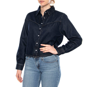 Logan Tencel Shacket - Tencel Dark Nights - Giacca Donna Denim Blu 005DW 0000 LEVIS 