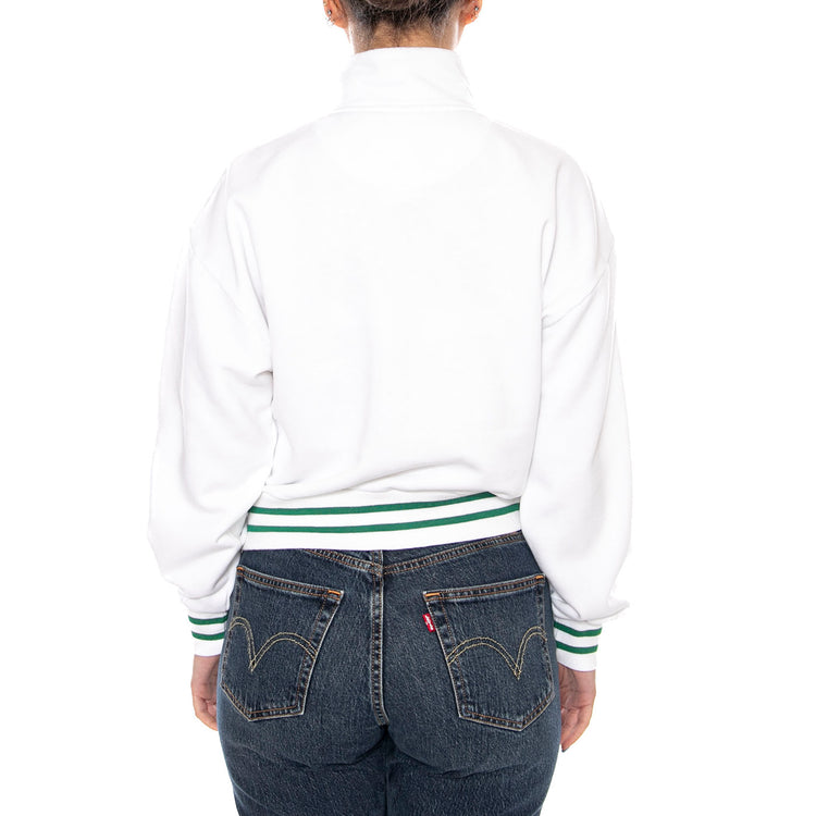 GRAPHIC EVERYDAY QUARTER ZIP SWEATSHIRT WHITE - Felpa Mezzo Collo Donna Bianca 005OX 0003 LEVIS 