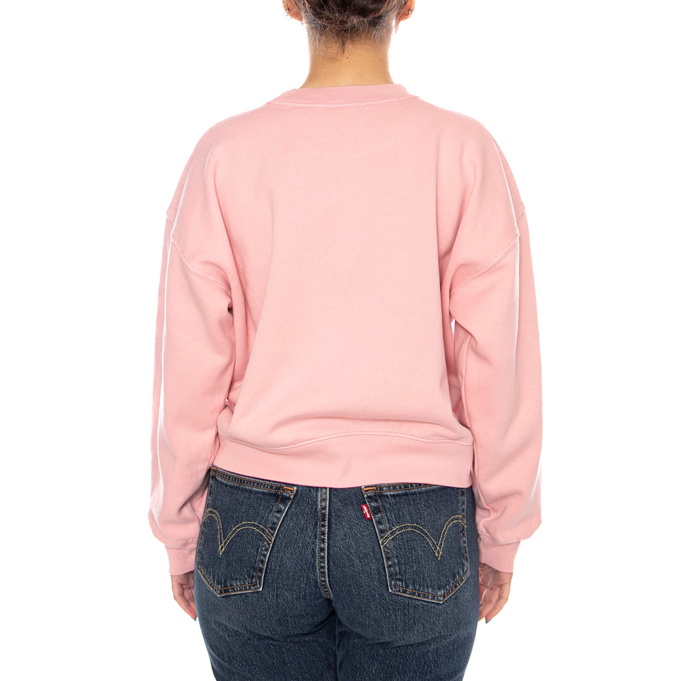 GRAPHIC VINTAGE BOXY SWEATSHIRT PINK - Felpa Girocollo Donna Rosa<BR/> 005OZ 0014 LEVIS 