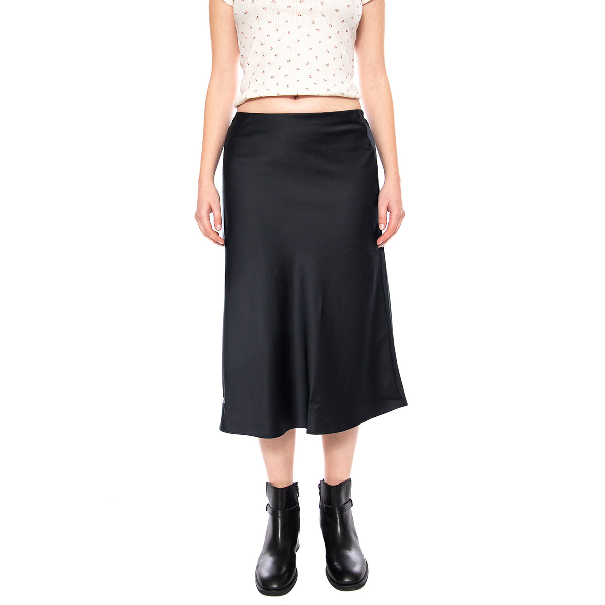 Ariel Midi Slip Skirt - Anthracite Night - Gonna Lunga Nera 0060P 0000 LEVIS 