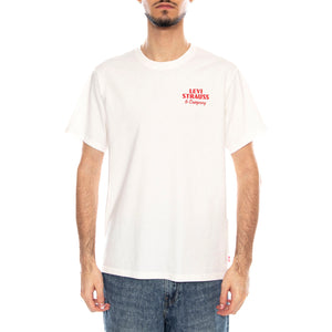 SS Relaxed Fit Tee - Coastal Creative Fresh And Smooth Pumice Stone - Maglietta Girocollo Uomo Bianca con Stampa 16143 2372 LEVIS 