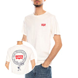 SS Relaxed Fit Tee – Coastal Creative Fresh And Smooth Pumice Stone – Weißes Herren-T-Shirt mit Rundhalsausschnitt und Aufdruck von Levi's