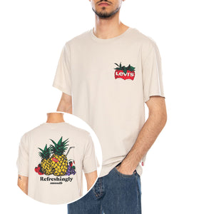 SS RELAXED FIT TEE - COASTAL CREATIVE FRESH AND SMOOTH PUMICE STONE - Maglietta Girocollo Uomo Beige 16143 2480 LEVIS 