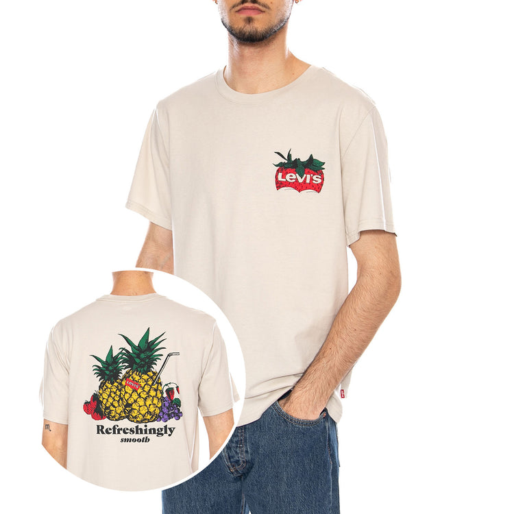 SS RELAXED FIT TEE - COASTAL CREATIVE FRESH AND SMOOTH PUMICE STONE - Maglietta Girocollo Uomo Beige 16143 2480 LEVIS 